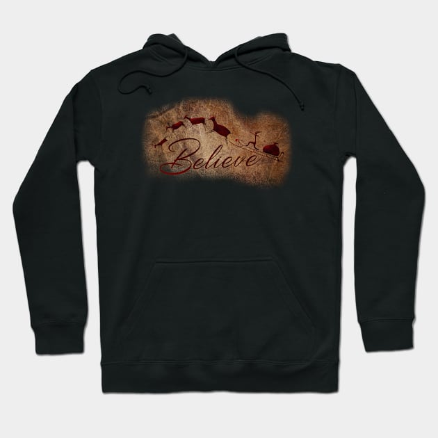 Believe Cave Art Hoodie by LaughingCoyote